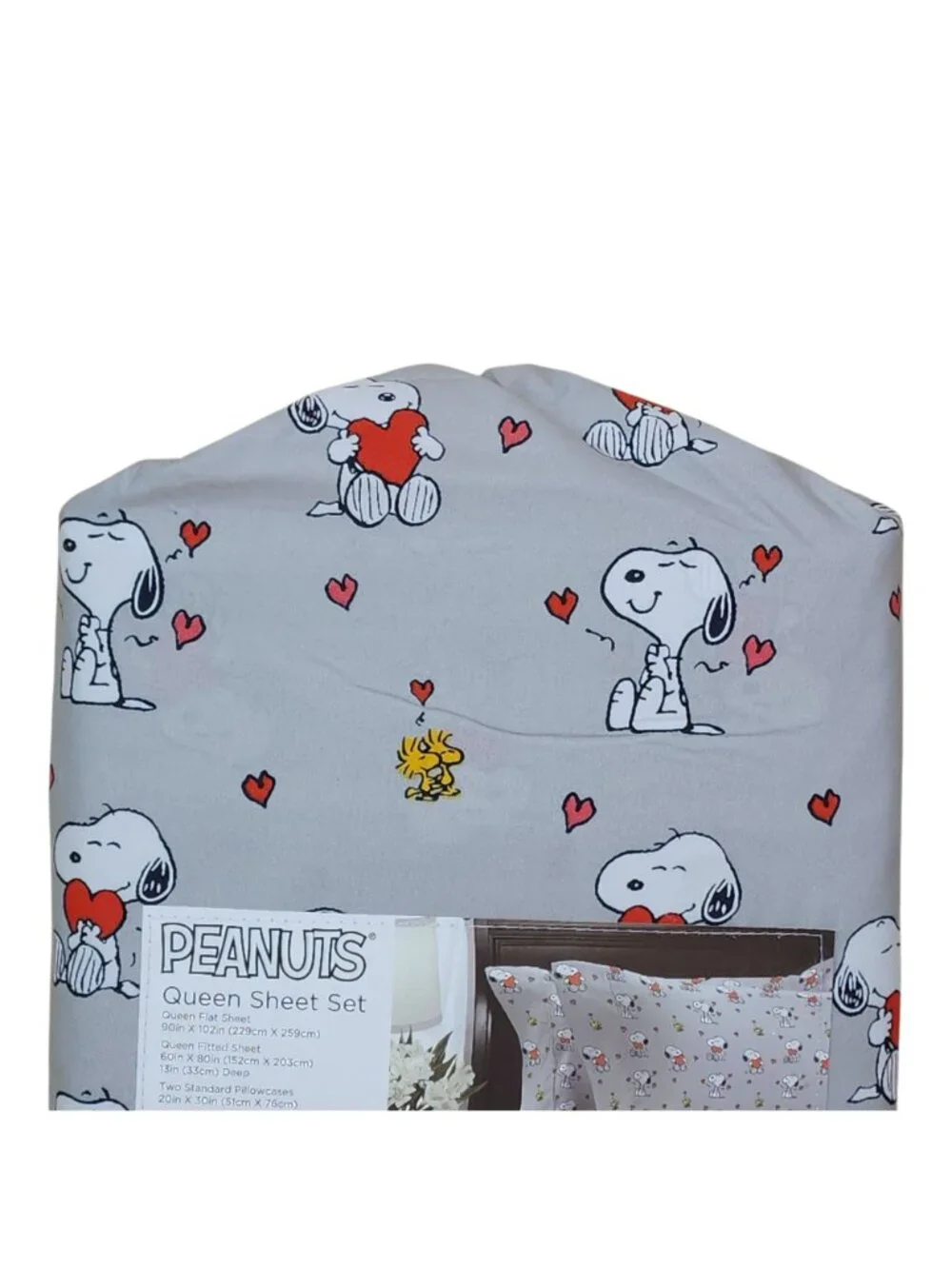 Peanuts Snoopy Queen Sheet Set By Berkshire Hearts Valentines Anniversary